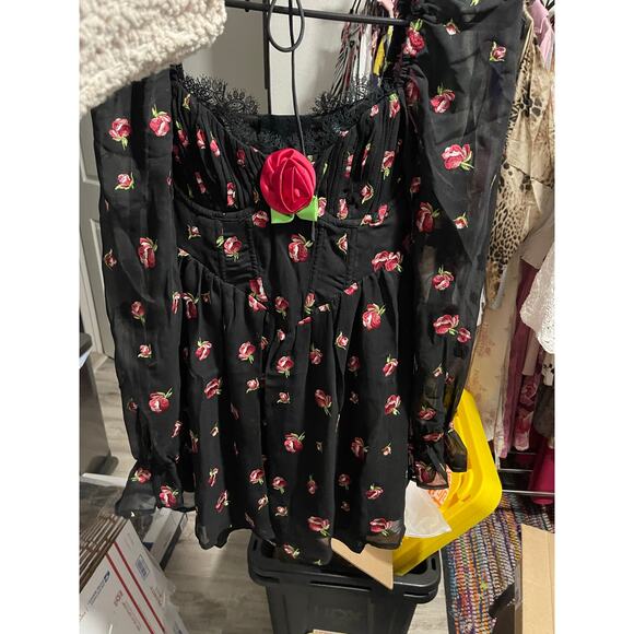 For Love & Lemons Rosebud Lace Corset Minidress - Picture 5 of 6